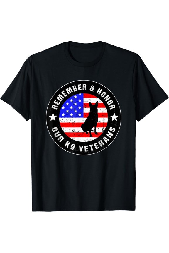Remember Honor Our K9 US Military Dog T-Shirt
