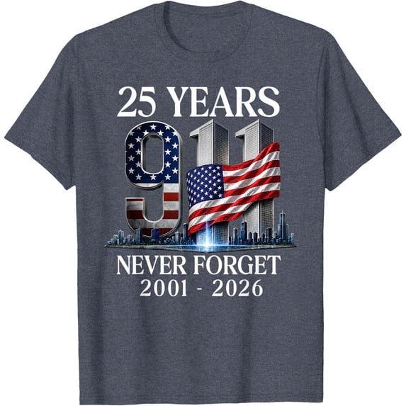 Remember Honor Unite 25th Anniversary 9 11 T-Shirt