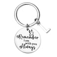 thumbnail image 1 of Remember I Am With You Always Keychain Stainless Steel Inspirational Gift for Family, 1 of 3