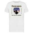 thumbnail image 1 of Remember Our Fallen Heroes (Veterans) Men's White T-shirt, 1 of 2