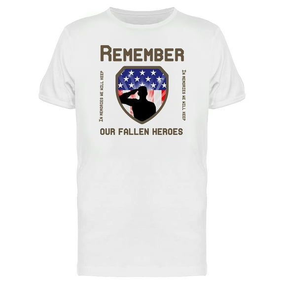 Remember Our Fallen Heroes (Veterans) Men's White T-shirt