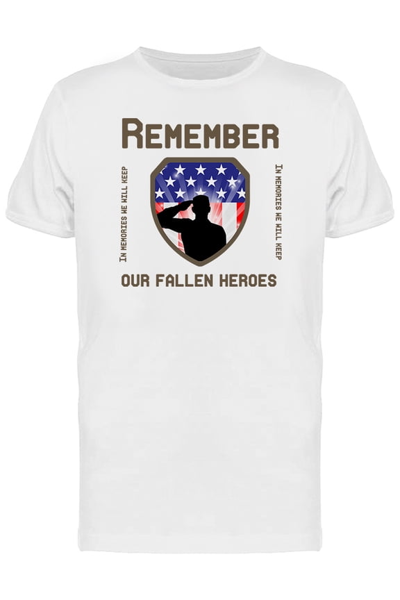 Remember Our Fallen Heroes (Veterans) Men's White T-shirt