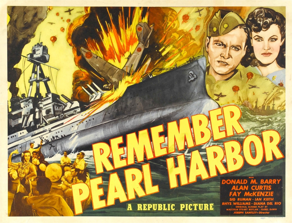 Remember Pearl Harbor Canvas Art - (28 x 22)