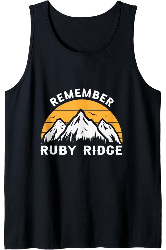 Remember Ruby Ridge Idaho Mountain Tank Top Size S-3XL