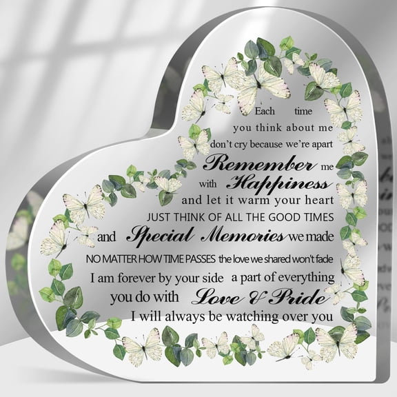 Remember Me Sign, Loss of Loved One Sympathy Gift, Memorial Gifts for Loss Keepsake, In Memory of Loved One Sign, Grief Bereavement Remembrance Plaque Decor for Family Members