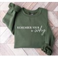 thumbnail image 1 of Remember Your Why Sweatshirt, Motivational Sleeve Sweatshirt, Boho Self Love Sweatshirt, Love Yourself Sweatshirt, Positivity Sweatshirt Sweatshirt All Size S-5XL, 1 of 5