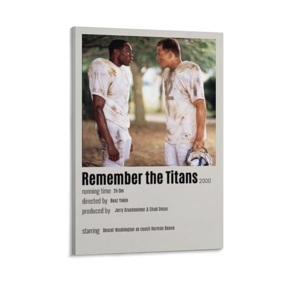 Remember The Titans Movie Poster (2) Canvas Poster Wall Art Picture Prints Hanging Photo Gift Decor Home Posters Artworks 24x36inch(60x90cm)