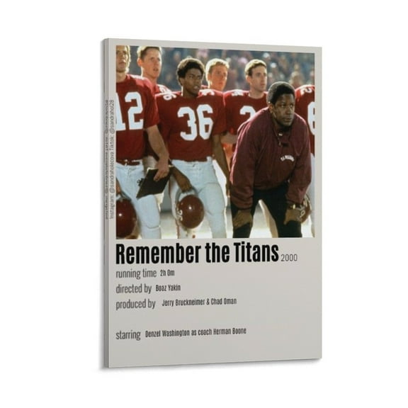 Remember The Titans Movie Poster (7) Room Aesthetic Poster Print Art Wall Painting Canvas Posters Gifts Modern Bedroom Decor 16x24inch(40x60cm)
