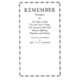 thumbnail image 1 of Remember : Thoughts on The End of Man, The Four Last Things, The Passion of Our Lord, Human Suffering, Humility and Patience, 1 of 1