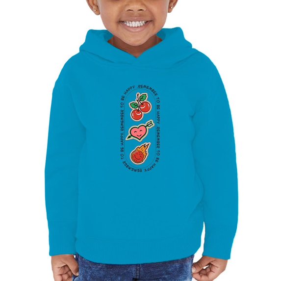 Remember To Be Happy Quote Hoodie Toddler -Image by Shutterstock, 5 Toddler