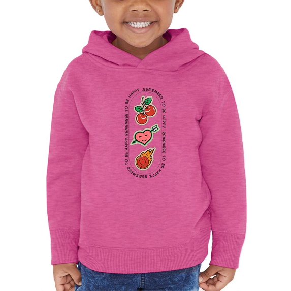 Remember To Be Happy Quote Hoodie Toddler -Image by Shutterstock, 5 Toddler