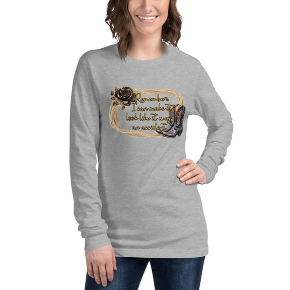 Remember Unisex Long Sleeve Tee (Athletic Heather, S)