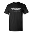 thumbnail image 1 of Remember When I Asked For Your Opinion Sarcastic Humor Graphic Novelty Funny Tall T Shirt, 1 of 1