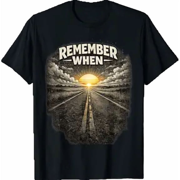 Remember When Retro Sunset Old Soul Vintage T-Shirt