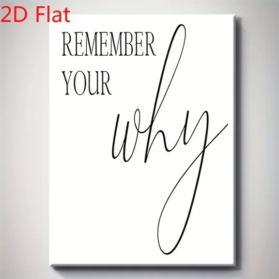 Remember Your Why Script Quote Art Simple Line Inspirational Decor Home Decor Office Wall Art