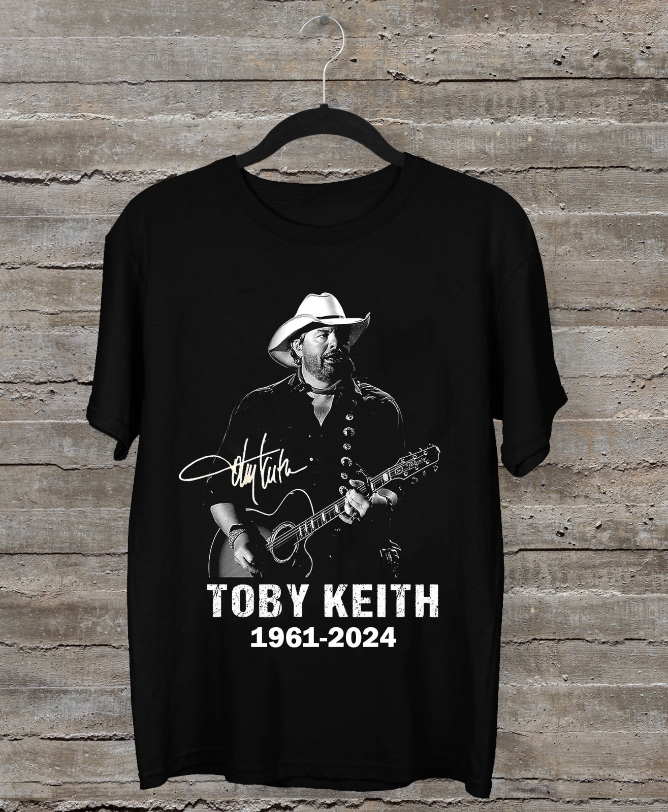 Remembering Toby Keith 1961-2024 Gift Fans Black All Size Shirt VC5 ...