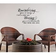 thumbnail image 1 of Remembering You Is Easy Vinyl Lettering Quote Wall Decor Art Memorial Decals 23x16-Inch Black, 1 of 6