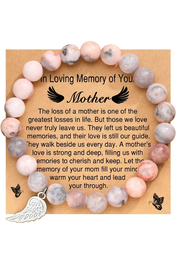 Remembrance Bracelet Sympathy Gift for Loss of Mom Memorial Gifts for Mothers Miscarriage Gifts Anniversary Personalized Keepsake Jewelry