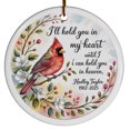 thumbnail image 1 of Remembrance Cardinal Memorial Christmas Ceramic Ornament 2025, I'll Hold You in My Until I Can Heaven Christmas Ornament, Custom Name Text Ceramic Christmas Ornament Gift for, 1 of 5