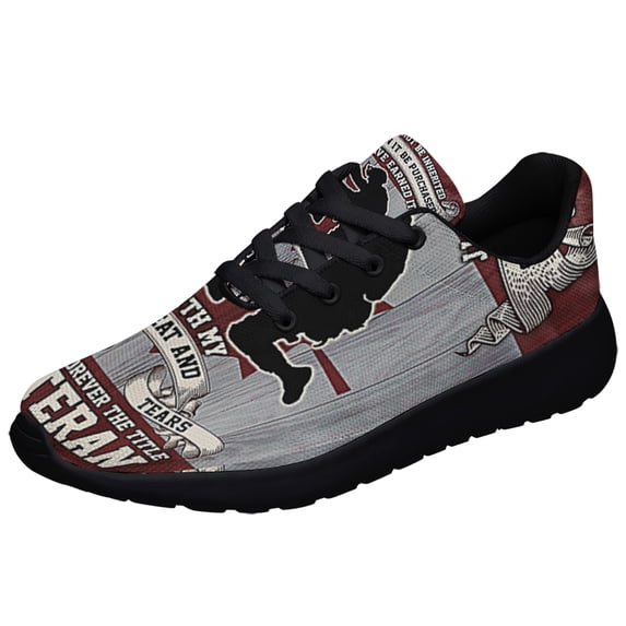 Remembrance Day Canadian Veterans It Cannot Be Inherited Forever The Title Veteran Memorial Shoes Sneakers Black Size 12