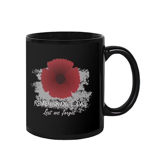 Remembrance Day Poppy On Fog Mug Mug - Image by Shutterstock,