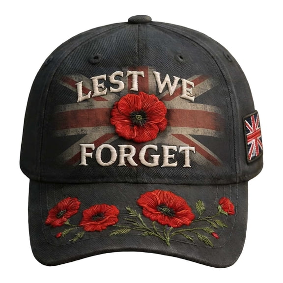 Remembrance Hat Memorial Baseball Cap Remembrance Day Hat Commemorative Hat Adjustable Remembrance Cap