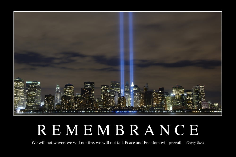 Remembrance Inspirational Quote and Motivational Poster Canvas Art - Stocktrek Images (34 x 23)