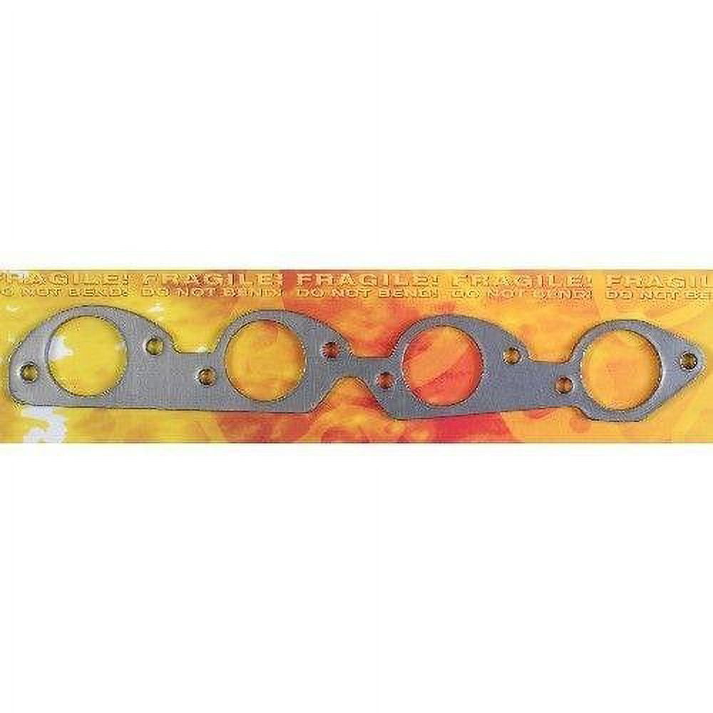 Remflex 2016 Exhaust Gasket Set For Chevy V8 - 2-Pack Square Port Header Gaskets For Small Block 262-400