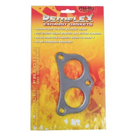 Remflex Inc. 55-001 REM55-001 HEDMAN IMPORT HEADER Y-PIPE ADAPTOR GRAPHITE EXHAUST GASKET - GREY