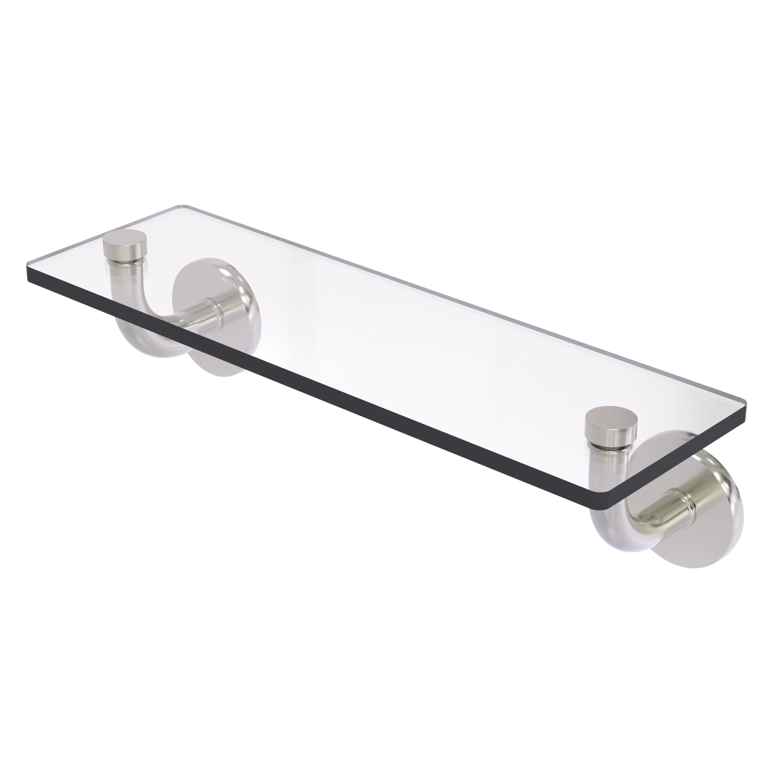 Remi Collection 16 Inch Glass Vanity Shelf with Beveled Edges - Walmart.com