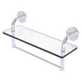 thumbnail image 1 of Remi Collection 16 Inch Glass Vanity Shelf with Integrated Towel Bar, 1 of 1