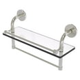 thumbnail image 1 of Remi Collection Gallery Glass Shelf with Towel Bar - Satin Nickel / 16 Inch, 1 of 1
