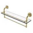 thumbnail image 1 of Remi Collection Gallery Glass Shelf with Towel Bar - Unlacquered Brass / 22 Inch, 1 of 7