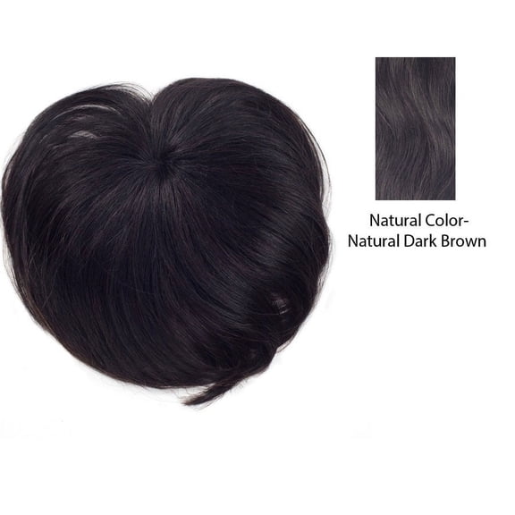 Remi Top Piece Crown Bang Remy Human Hair,Natural color