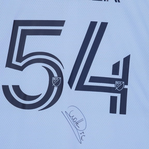 Remi Walter Sporting Kansas City Autographed Match-Used #54 Blue Jersey from the 2023 MLS Season - Size M - Fanatics Authentic Certified