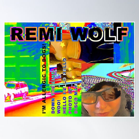 Remi Wolf Poster Wall Art, Modern Wall Decor, 8x12 UNFRAMED