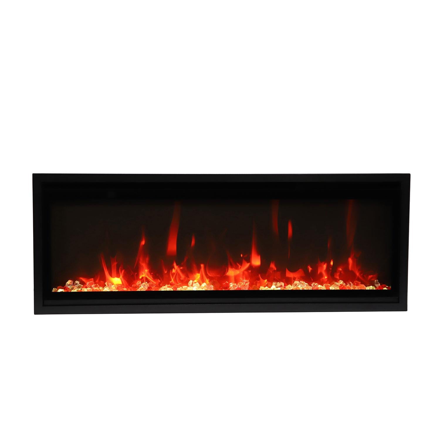 Remii 55" Black Wall Mounted Electric Fireplace