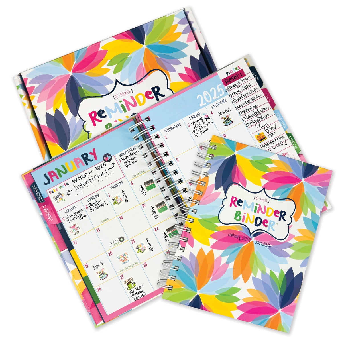 Reminder Binder 18 Month 2025 2026 Planner 8 5 X 7 25 With 361 Reminder Binder 2025 2026 Planner 18 Month Calendar With 361 Planner Stickers Splendid Blooms B6907bca A0a3 4fb1 B940 E30fa915069a.003706ffba2106f41e8259604e8b2f19