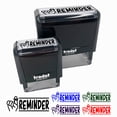 thumbnail image 1 of Reminder with String Finger Self-Inking Rubber Stamp Ink Stamper for Business Office - Fuchsia Ink - Small 1-1/2 Inch, 1 of 7