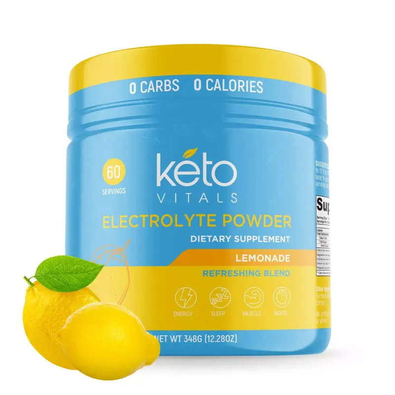 Remingo Keto Vitals Electrolyte Powder Supplement Energy Drink Mix Tub