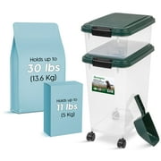 Remington, 41 Lbs. Airtight Pet Food Container | Dog & Cat Food Storage Bin | Treat Box with Scoop