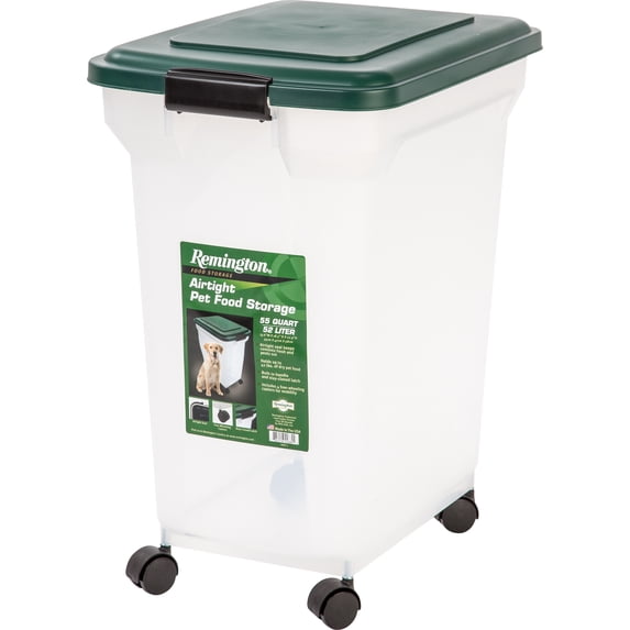 Remington, 42 Lbs. Airtight Pet Food Container | Dog & Cat Food Storage Bin