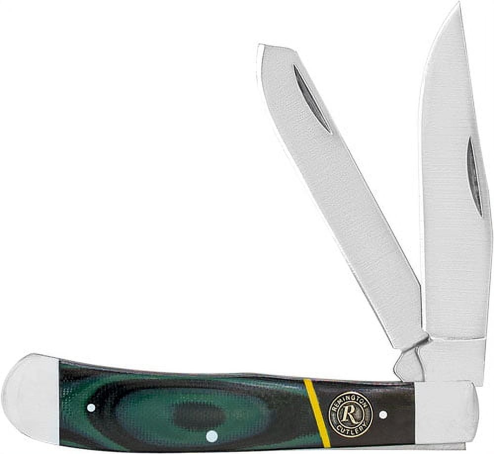 Remington Accessories 15636 Hunter Trapper Steel Blade G10 Handle Folding Knife