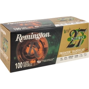 Remington Nitro 27, 12 ga, 7.5 Shot, 2-3/4 in, 1 1/8 oz, 1235 fps, 100 Count
