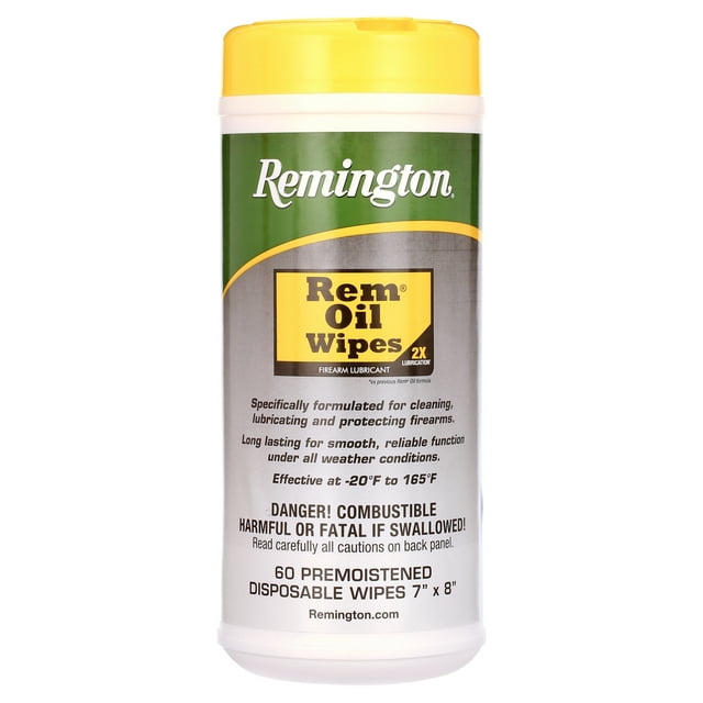 Remington Arms Accessories Rem Oil PopUp Gun Cleaning Wipes 7"x8"