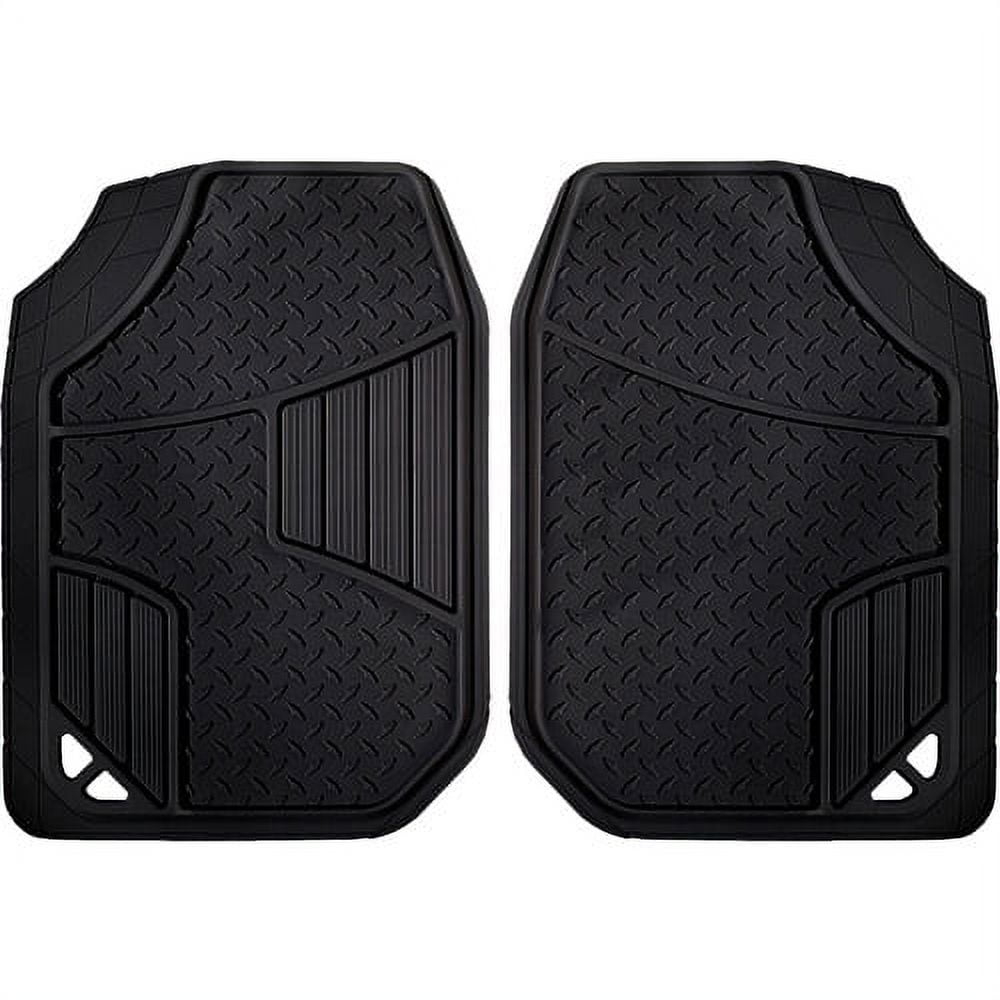 Remington Black Floor Mats for Pickup Trucks, Jeeps, Vans, Cars Universal Fit