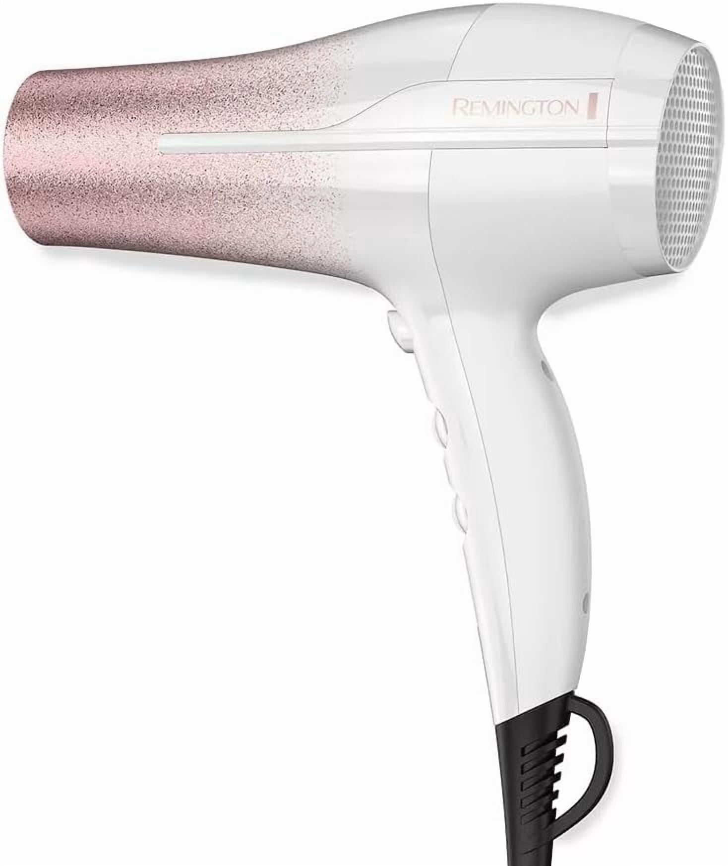 Remington D5951 Ultimate Frizz Control Hair Dryer with Ionic and Ceramic Technology, Black & Gold Glitter