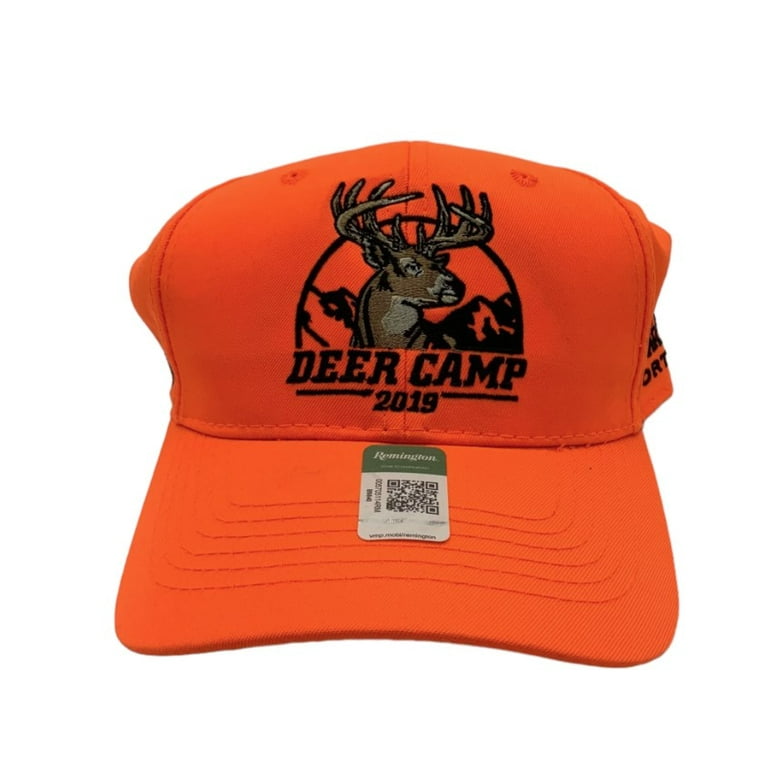 Deer Hunting Hunter Orange Baseball Cap Remington Deer Camp 2019