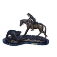 thumbnail image 1 of Nifao Remington Double Trouble Bronze Statue, Dynamic Western Decor – Home Decor Sculpture, 28"L x 15"W x 17"H, 1 of 11