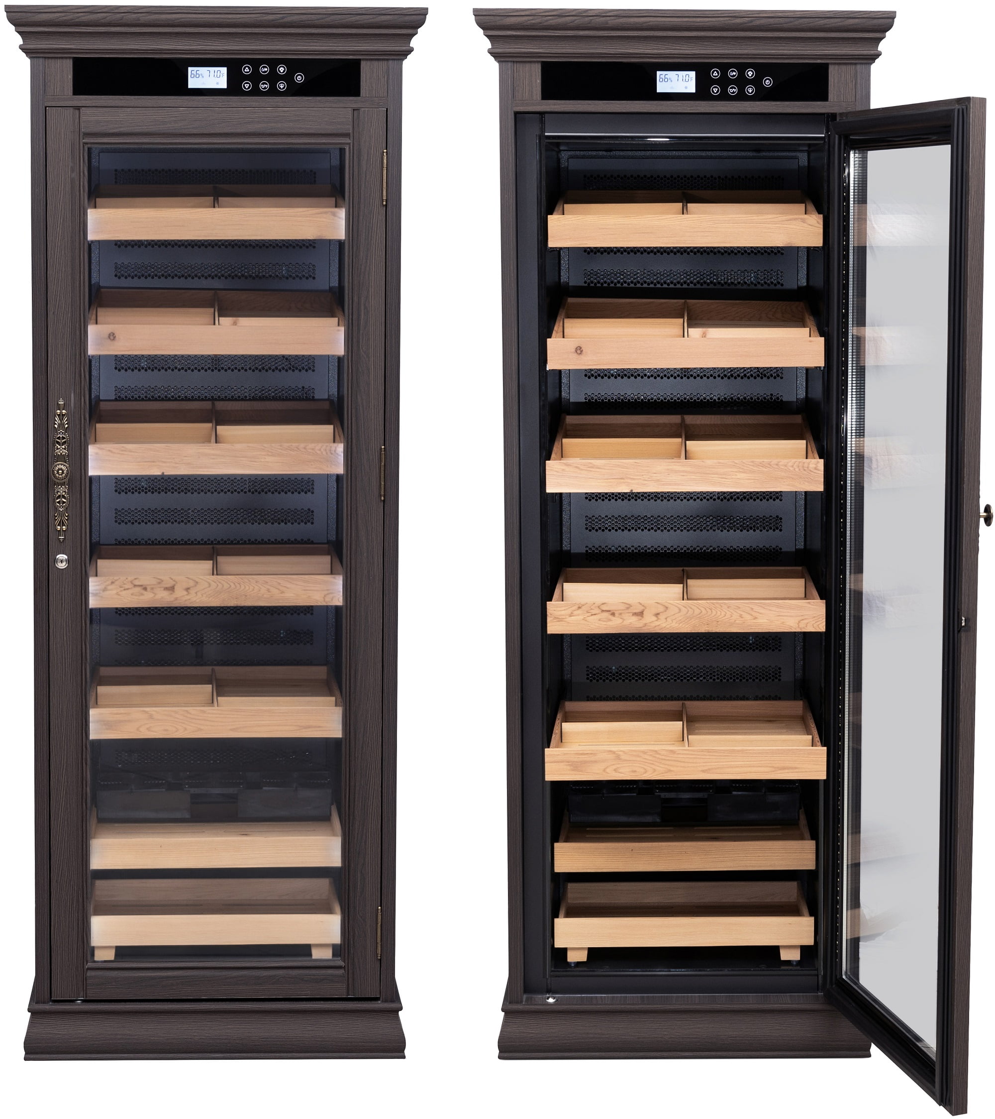 Remington Electric Climate/Humidity Controlled Cigar Cabinet - Espresso Finish - Capacity: 2000